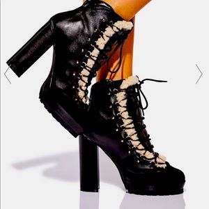 VEGAN LEATHER BOOTS BRAND NEW